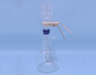 Ensemble de filtres à vide 47 mm, avec bouchon en caoutchouc, 1L, Glassco Le lot de 1