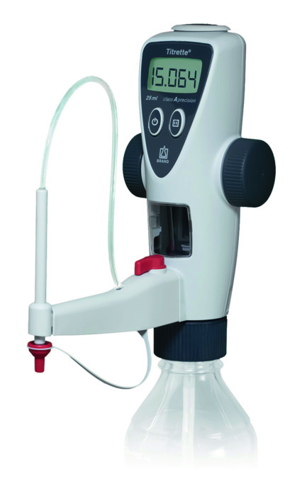 Titrette®, 25 ml, DE-M, avec titrage/vanne de recirculation