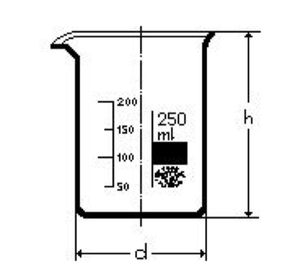 Bécher à bec forme basse Simax 25ml le lot de 10