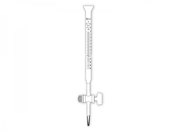 Burette MOHR rob.verre B 25ml 1/10 UNITE