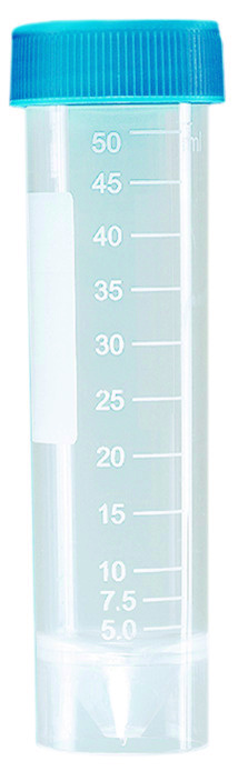 Tube de centrifugation, PP, gradué, 50 ml, y-stérilisé, avec base, bouchon à vis ( X 250 )