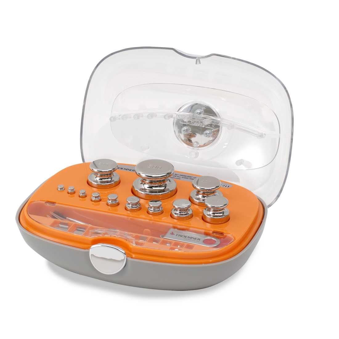 Jeu de poids 500g-1g OIML F2, cert.