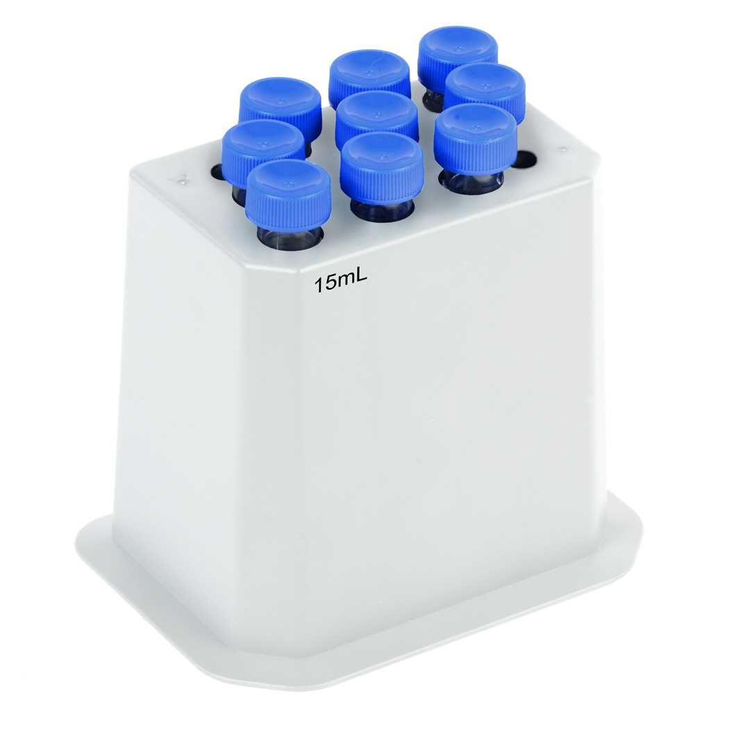 Bloc pour 8 X 15 mL Tubes Coniques