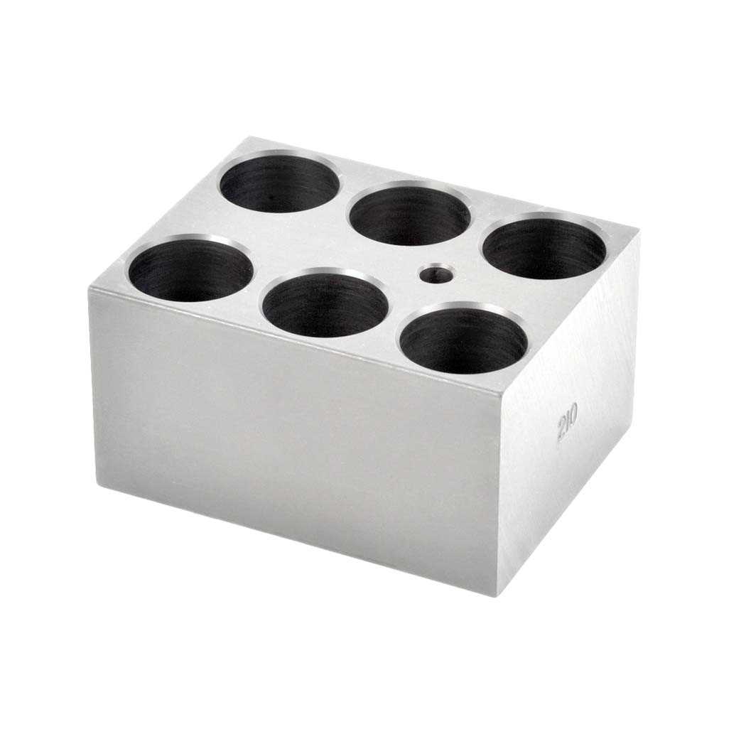 Bloc modulaire 25 mm Test Tube 6 Hole