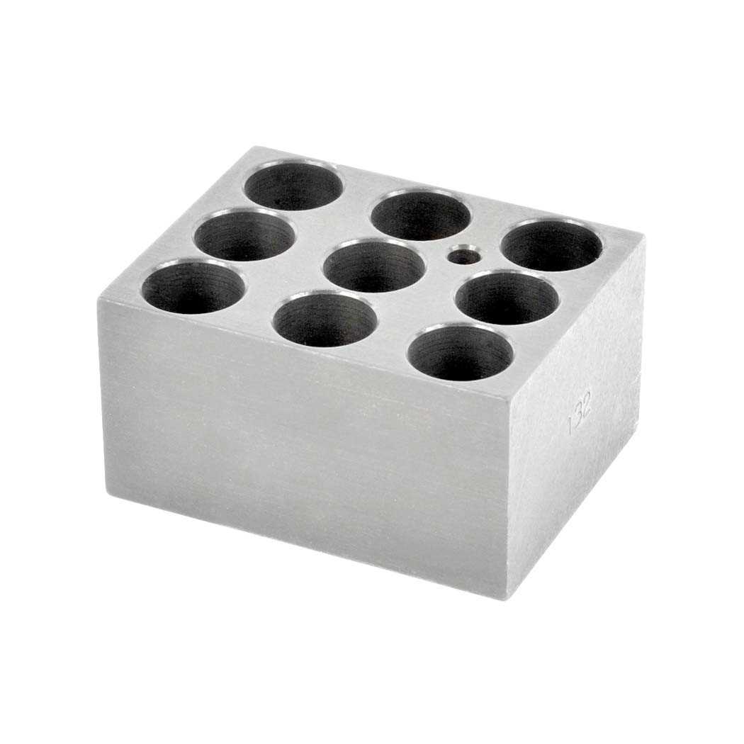 Bloc aluminium pour flacons 21 mm
