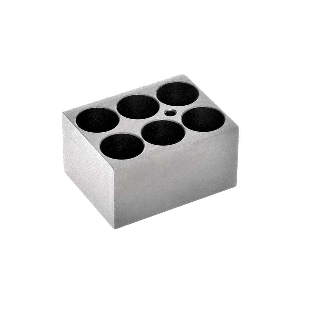 Bloc aluminium pour flacons 28 mm