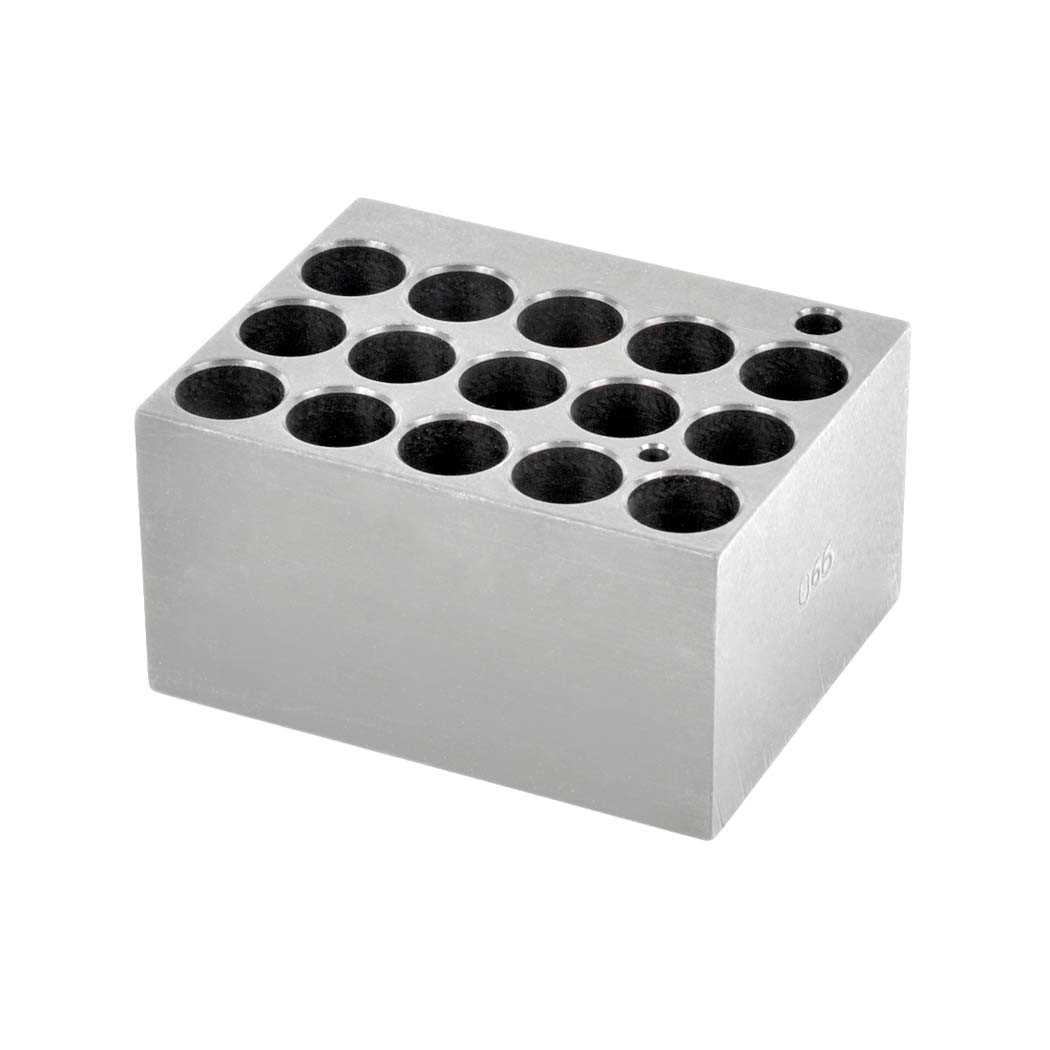 Bloc aluminium pour flacons 16 mm
