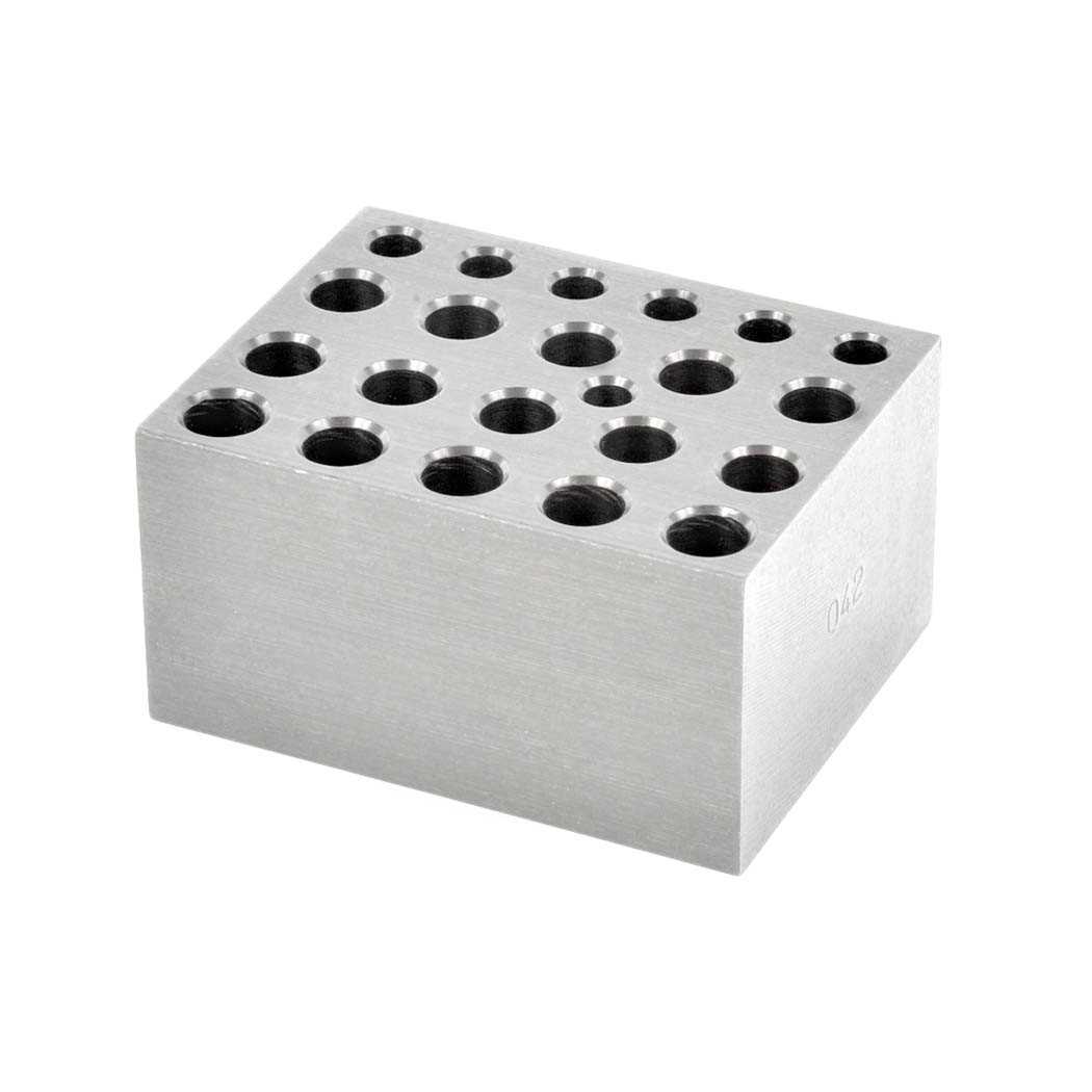 Bloc aluminium multiple microtubes