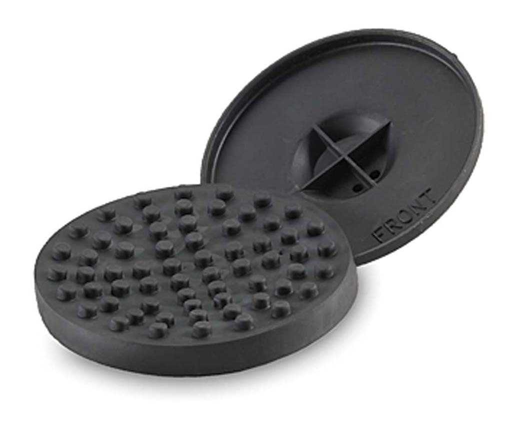 Tête plate de 3" avec couv en caoutchouc