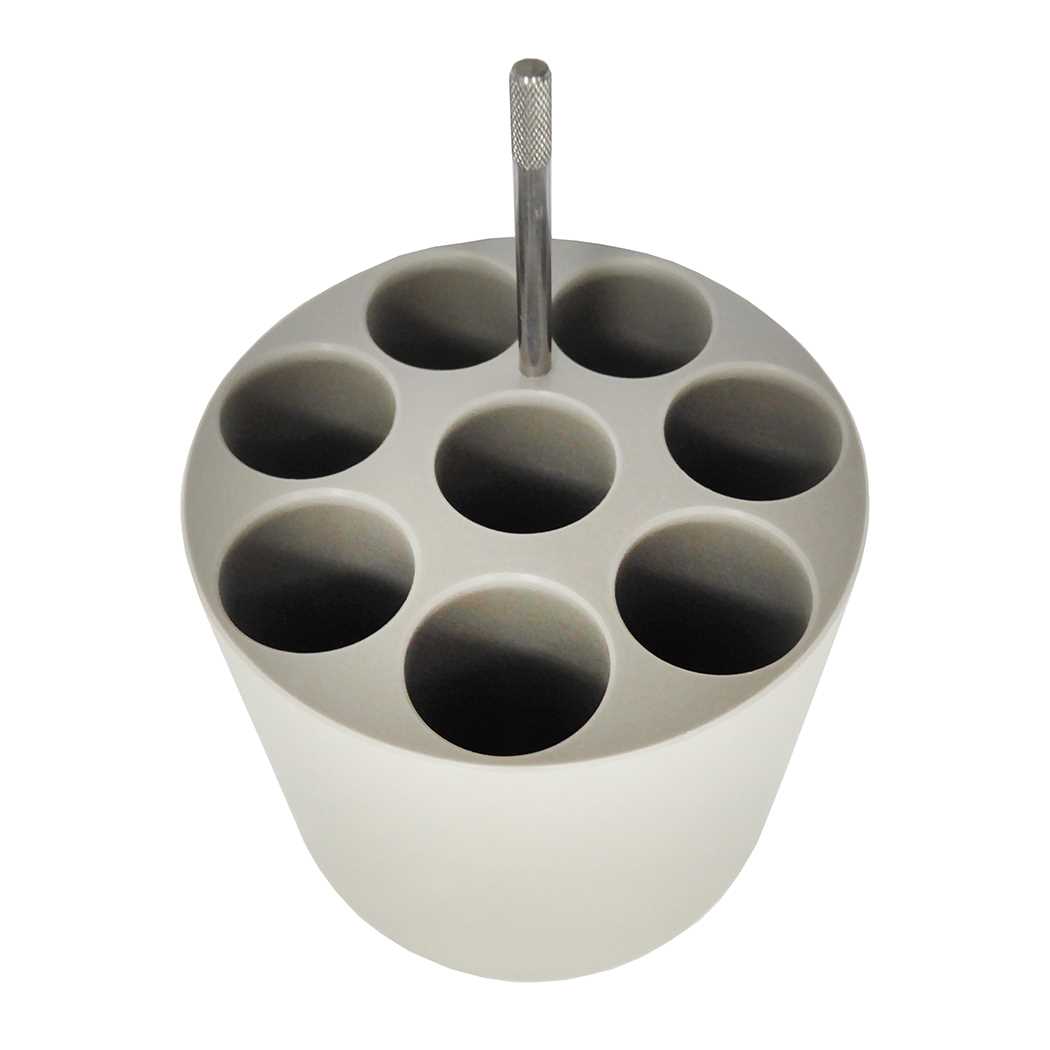 Portoir 8x30ml D26mm RB 2/pk