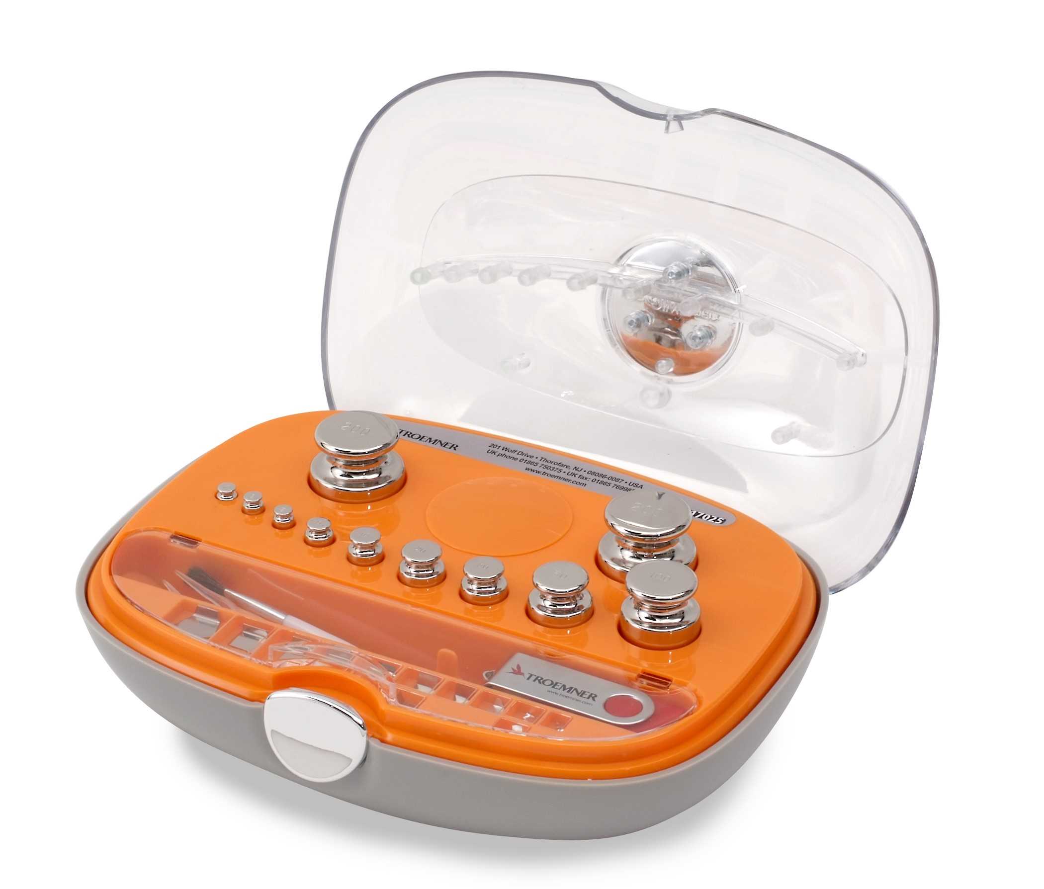 Jeu de poids (2)200g-1mg OIML E2, cert.