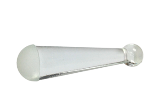 Pilon en verre Simax 130mm, embout poli (lisse) - UNITE