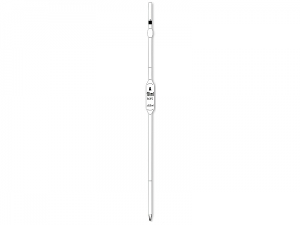 Pipette jaugée 2 traits, classe A à boule, 20 mL UNITE