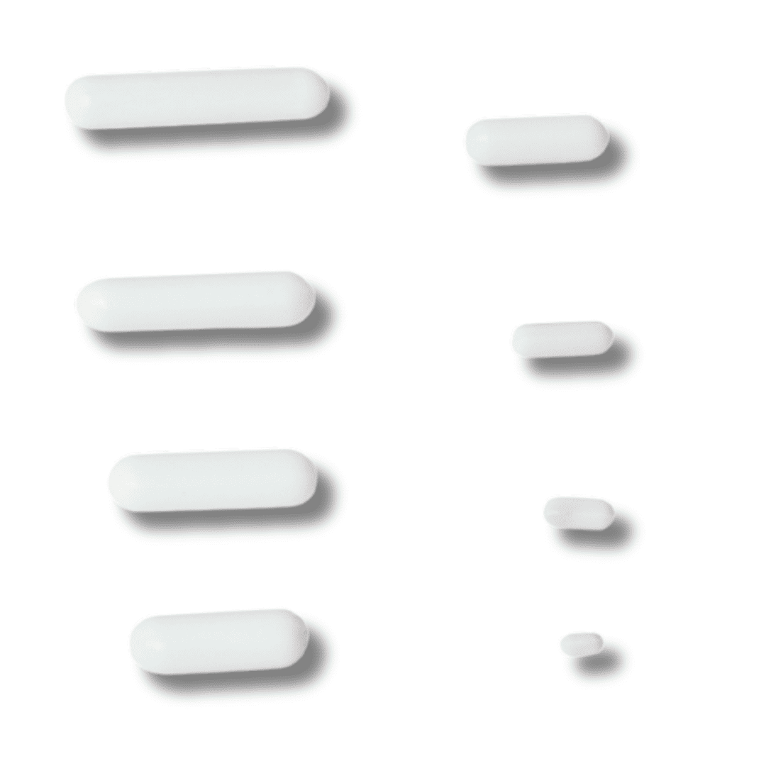 Barreaux magnétique PTFE cilindrique, 20x7 mm    LOT DE 5