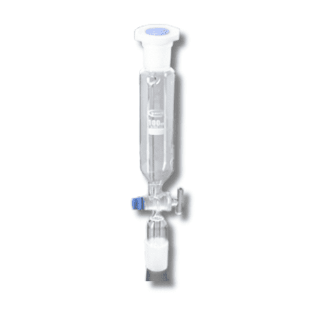Ampoule cylindrique  Isobare 50ml Rob. verre  2x 29/32 UNITE