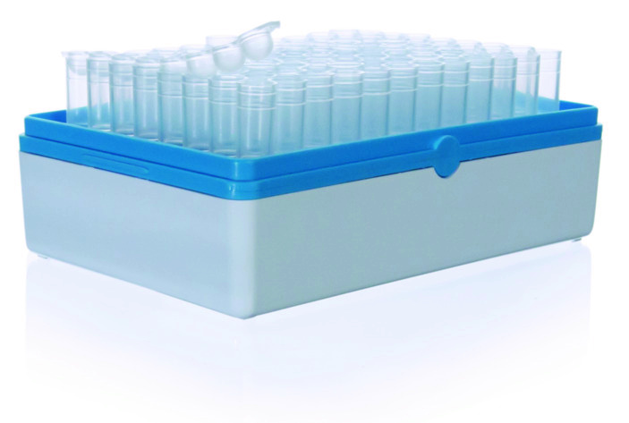 Tube, 1,2 ml, en rack, PP, rack avec 12 barettes de 8 tubes ( X 10 )